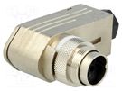 Connector: M16; plug; male; for cable; PIN: 7; 300V; angled 90° AMPHENOL