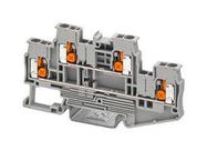 TERMINAL BLOCK, DIN RAIL, 4POS, 12AWG