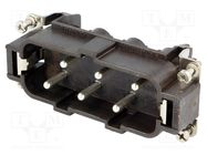 Connector: HDC; contact insert; male; CP RY; PIN: 6; 6+PE; 35A; 600V ILME