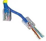 CAT6 RJ45 MODULAR PLUG, 8 POSITION, 1 PORT