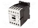 Contactor: 3-pole; NO x3; Auxiliary contacts: NO; 110VAC; 7A; DILM7 EATON ELECTRIC