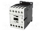 Contactor: 3-pole; NO x3; Auxiliary contacts: NO; 400VAC; 9A; DILM9 EATON ELECTRIC