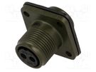 Connector: circular; socket; PIN: 2; female; soldering; MS/DS; 13A AMPHENOL