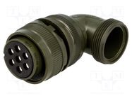 Connector: circular; plug; for cable; PIN: 7; female; soldering AMPHENOL