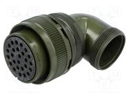 Connector: circular; plug; for cable; PIN: 26; female; soldering AMPHENOL