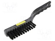 Brush; ESD; L: 225mm; W: 90mm; Bristle len: 20mm EUROSTAT GROUP