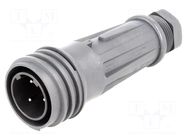 Connector: circular; plug; male; PIN: 3; 18A; 600V; EXPlora; IP68 BULGIN