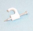 CABLE CLIP, ROUND, 8MM, WHT, PK100