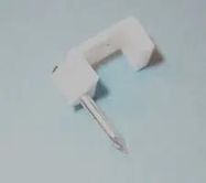CABLE CLIP, POLYETHYLENE, 9MM, WHITE