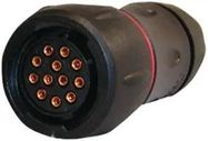 CIRCULAR CONNECTOR PLUG, SIZE 12, 8 POSITION, CABLE