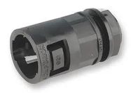 PUSH ON GLAND - STRAIGHT, NYLON, 16MM