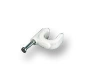 CABLE CLIP, POLYETHYLENE, 7MM, WHITE