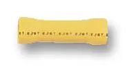 CRIMP TERMINAL, BUTT, YELLOW, PK50