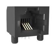 MODULAR CONN, 6P4C, CAT5, JACK, TH