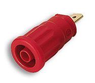 SOCKET, 4MM, SHROUDED, RED, PK5 , PKI