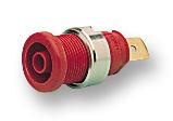 SOCKET, 4MM, SHROUDED, RED, PK5 , SEB