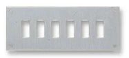 PANEL, ALUMINIUM, 6WAY, 45MM X 115MM
