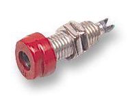 SOCKET, 4MM, RED, PK5, KLEPS 2