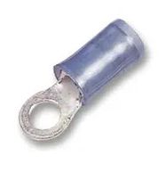 CRIMP TERMINAL, RING, 4MM, BLUE