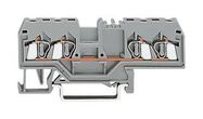 TERMINAL BLOCK, DIN RAIL, 4POS, 14AWG