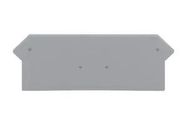 END AND INTERMEDIATE PLATE, RAIL, GREY