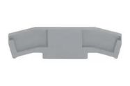 END AND INTERMEDIATE PLATE, RAIL, GREY