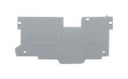 END AND INTERMEDIATE PLATE, RAIL, GREY