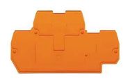 END AND INTERMEDIATE PLATE, RAIL, ORANGE