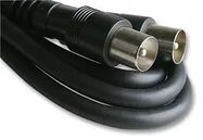 LEAD, COAX TV PLG-PLG, BLACK, 2M