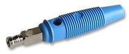 PLUG, 4MM, BUNCH PIN, BLUE, PK5 , BU