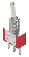 TOGGLE SW, SPDT, 1A, 30VDC, PANEL/TH