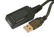 USB CABLE, 2.0, A PLUG-A RCPT, 12M