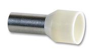 FERRULE, 6AWG, 24MM, NYLON, IVORY, PK100