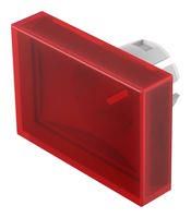 LENS, SWITCH, RECTANGULAR, RED, FLUSH