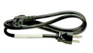 PWR CORD, NEMA 5-15P-R/A IEC C15, 1M