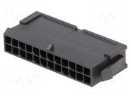 Connector: wire-wire; plug; male; PIN: 24; Micro-Fit 3.0; 3mm; 2x12 MOLEX