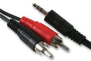 LEAD,3.5MM STEREO M TO 2X RCA, 5M