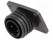 Connector: circular; socket; male; PIN: 3; 32A; 600V; Buccaneer 900 BULGIN