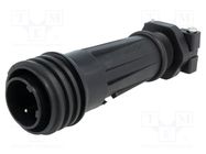 Connector: circular; plug; male; PIN: 2; Buccaneer 900; for cable BULGIN