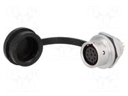 Connector: circular; socket; female; PIN: 9; IP67; SF12; 3A; 125V WEIPU