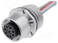Connector: M12; socket; PIN: 8; female; 30V; for panel mounting PHOENIX CONTACT