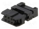 Plug; IDC; female; PIN: 6; with cable clamp; IDC; for ribbon cable Amphenol Communications Solutions