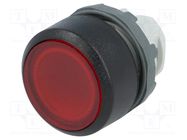 Switch: push-button; 22mm; Stabl.pos: 1; red; MLB-1; IP66; flat; MPI ABB