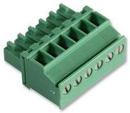 TERMINAL BLOCK, PLUGGABLE, 6POS, 16AWG