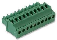 TERMINAL BLOCK, PLUGGABLE, 10POS, 16AWG
