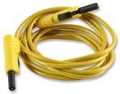 TEST LEAD, YELLOW, 2M, 60V, 16A