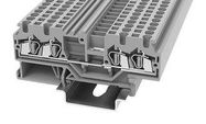 TERMINAL BLOCK, DIN RAIL, 4POS, 14AWG