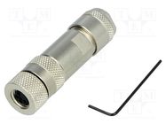 Connector: M8; female; PIN: 4; straight; shielded; for cable; plug MURR ELEKTRONIK