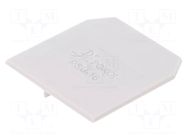 End/partition plate; grey; polyamide; 1.5mm POKÓJ