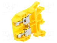 Splice terminal: rail; 57A; 690V; screw terminal; yellow; ways: 1 POKÓJ